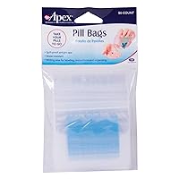 Apex Pill Bags, 50 Count - Small Baggies For Pills and Vitamins