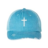Women's Christian Embroidered Cross Baseball Cap