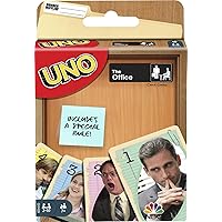 Mattel Games ​UNO The Office Card Game for Teens & Adults for Family or Game Night with Special Rule for 2-10 Players