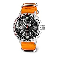 Vostok | Classic Amphibian Automatic Self-Winding Russian Diver Wrist Watch | WR 200 m |Fashion | Business | Casual Men's Watches | Model 420640