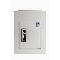 Protex WDC-160E Wall/Door Through Heavy Duty Large Drop Box,for Keys, car remotes, Cash, Checks and envelopes, Pre-drilled mounting Holes, with Adjustable Chute,Digital Electronic Lock