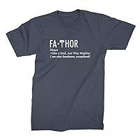 Fathor Tshirts for Men FA Thor T Shirt FA-Thor Like Dad Just Way Mightier Hero T Shirts