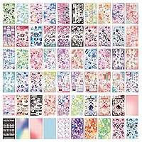 60 Sheets Kpop Photocard Stickers Book, Glitter Self Adhesive Deco Stickers  Butterfly Stars Heart Ribbons Deco Korean Stickers Book for Photocards