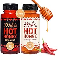 Mike's Hot Honey Combo Pack - Spicy, Gluten-Free Honey Infused with Chili Peppers (2 x 10oz)