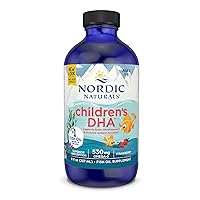 Nordic Naturals Children’s DHA, Strawberry - 8 oz for Kids - 530 mg Omega-3 with EPA & DHA - Brain Development & Function - Non-GMO - 96 Servings