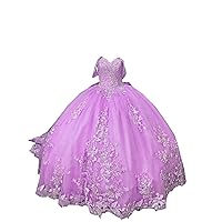 Sparkle Beads Sequin Lace Flower Ball Gown A line Prom Evening Dresses Off The Shoulder 2024