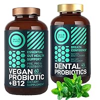 Vegan Probiotic Plus B12 and Oral Probiotic Mint Enhanced Probiotic Bundle