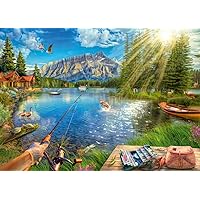 Ravensburger Life at The Lake 1000 Piece Jigsaw Puzzle for Adults - 12000877 - Handcrafted Tooling, Made in Germany, Every Piece Fits Together Perfectly