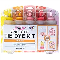Tulip One-Step Tie-Dye Sunshine Kit, Make up to 30 Fashion Projects, Easy Techniques Included, 5 Colors