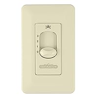 Fanimation CW5LA Traditional Wall Controls Collection Finish, 4.57 inches, Light Almond, 4.72x0.35x2.76