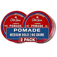 Hair Styling Pomade for Men, Medium Hold No Shine 2.22 Fl Oz Each, Twin Pack
