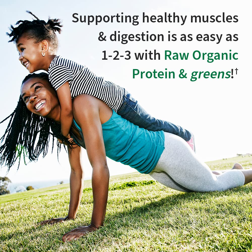 Garden of Life Raw Organic Protein & Greens Vanilla - Vegan Protein Powder for Women and Men, Plant and Pea Proteins, Greens & Probiotics - Gluten Free Low Carb Shake Made Without Dairy, 10ct Tray
