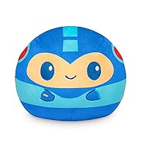 Plushiverse - 4in Reversible Plushie - Mega Man - Cute Kawaii Blue Mega Man and Red Rush - Soft Stuffed Animal
