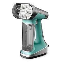 Rowenta, Steamer for Clothes, Pure Force 2in1 Steamer & Iron, 7.1 Oz Tank Capacity, Vertical Steaming, Horizontal ironing, Lightweight, Auto-off, XL power, 1875 Watts, Green Clothes Steamer, DR8822