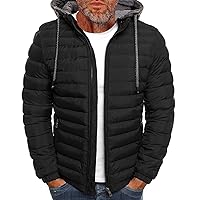 Men'S Down Jackets & Coats Zip Up Puffer Jacket Winter Lightweight Heated Sports Oversized Coats