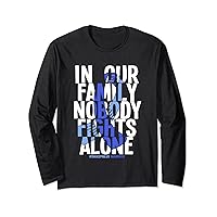In Our Family Nobody Fights Alone Hydrocephalus Awareness Long Sleeve T-Shirt