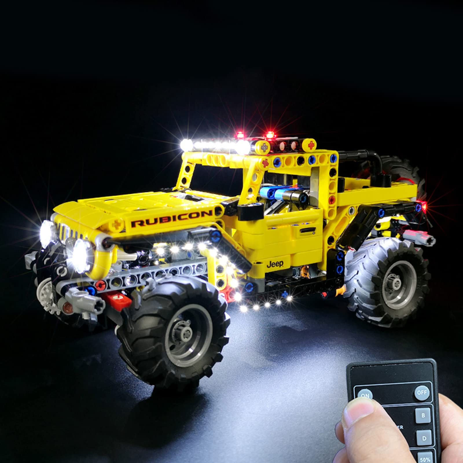 Mua ZIQILIGHTING Remote Control Light Kit for Lego Technic Jeep Wrangler  42122, Compatible with Lego 42122 Jeep Wrangler Light Set Decoration DIY  Led Light Kit for 42122 Lego, (Not Include The Lego
