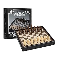 14 inches Wooden Chess Set for Adults and Kids - Weighted Chess Pieces/3