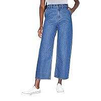 American Apparel Women's Crop Wide Leg Jean