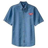 Gulf, Mobile and Ohio Short Sleeve Embroidered Denim [den36SS]