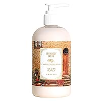 Tuscan Honey Scented Silky Body Cream, Daily Moisturizer for All Skin Types | Non-Greasy Vegan Formula to Nourish and Soften Hands and Body, 13 Ounce