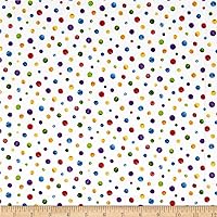 Andover The Very Hungry Caterpillar Dots Multi, Fabric by the Yard