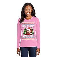 Have A Merry Swift Ugly Christmas Womens Long Sleeves
