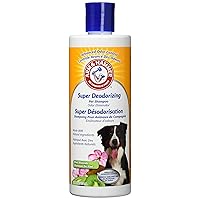 Arm & Hammer for Pets Super Deodorizing Shampoo for Dogs | Best Odor Eliminating Dog Shampoo | Great for All Dogs & Puppies, Fresh Kiwi Blossom Scent, 20 Fl Oz (Pack of 2)