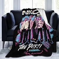 New Kids Music On The Theme Block Throw Blanket Ultra-Soft Micro Blankets Fleece Warm Throw Blankets Suitable for Autumn Winter Beds Sofas Couches Travel Blankets