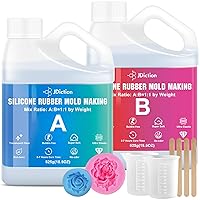 Silicone Mold Making Kit - 1 Gallon Liquid Silicone Rubber 15A with  Adjustable Mold Housing - Fast Cured Easy 1:1 Mixing Ratio Silicone Casting  for