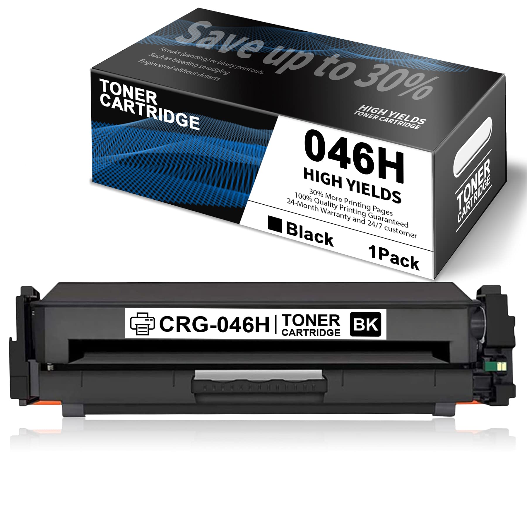 1 Pack Black 046H Toner Compatible for Cartridge 046H Toner Cartridge Replacement for CRG-046H Color Image Class LBP654Cdw MF735Cdw MF731Cdw MF733C...