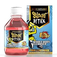 Stinger Detox Drink - Whole Body Cleanser Extra Strength Formula – Pink Lemonade – 8 FL OZ - Ready to Drink