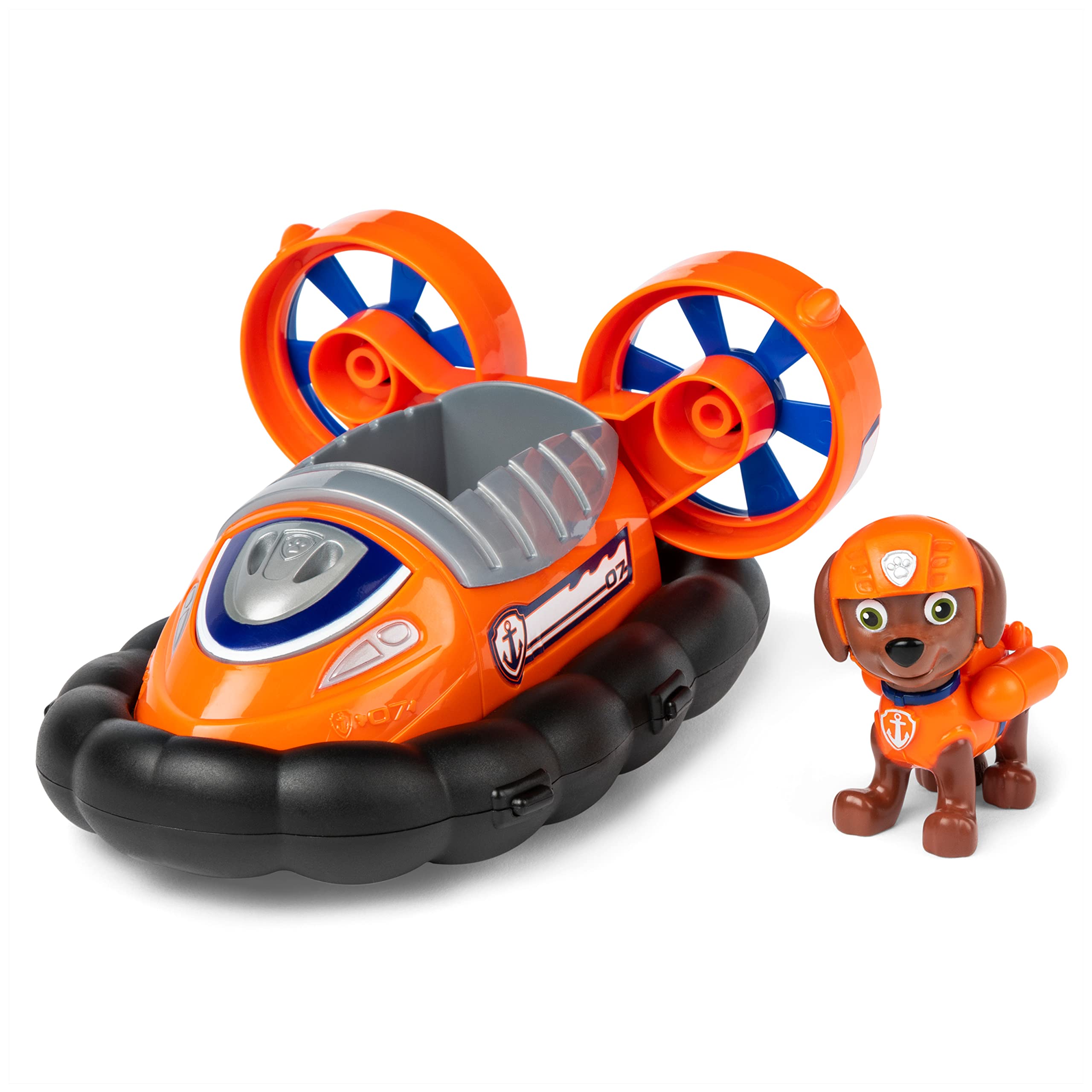 Paw Patrol, Zuma’s Hovercraft, Toy Vehicle with Collectible Action Figure, Sustainably Minded Kids Toys for Boys & Girls Ages 3 and Up