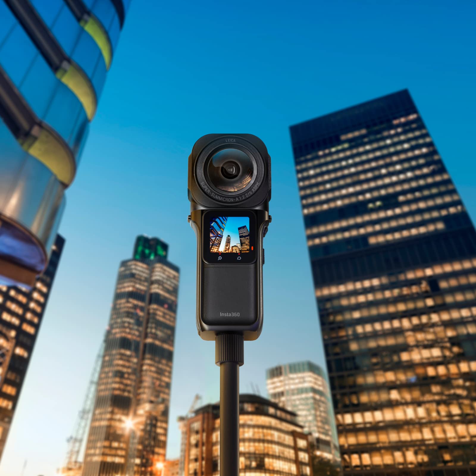 Insta360 ONE RS 1-Inch 360 Edition - 6K 360 Camera with Dual 1-Inch Sensors, Co-Engineered with Leica, 21MP Photo, FlowState Stabilization, Superb Low Light, Water Resistant