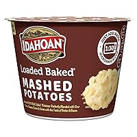 Idahoan Loaded Baked Mashed Potatoes Cup, 100% Real Idaho® Potatoes, Microwavable, Gluten-Free, 1.5 Ounce (Pack of 10)