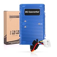 Universal Golf Cart Voltage Reducer DC Converter 36V or 48V to 12V, 30 Amp 360 Watts with Power Source