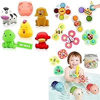 Bath Toys for Kids 1-3 2-4 - No Hole No Mold Baby Bath Toys for 6-12-18-24 Months Bathtub Tub Water Pool Shower Toys for 1 2 3 4 Year Old Boys Children Birthday for Kids Toys Age 1-5