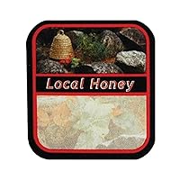 Customizable Garden Skep Honey Labels, for 6 oz Bear-Shaped Honey Bottles, Self-Adhesive, Easy-to-Apply, Multi-Surface Applicable, Roll of 250 (1-5/16