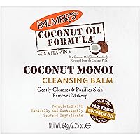 Palmer's Coconut Oil Formula, Coconut Monoi Facial Cleansing Balm and Makeup Remover, 2.25 Ounces
