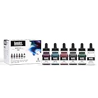 Liquitex Professional Acrylic Ink, 1-oz (30ml), Muted Collection, Set of 6