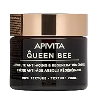 Queen Bee Absolute Anti-Aging & Regenerating Cream - Reduces Wrinkles, Increases Skin Density, & Offers Radiance. With Shea Butter, Royal Jelly and Vegetable Squalane - Rich Texture 1.69 Fl Oz