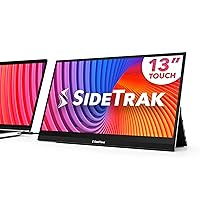 SideTrak Solo Pro 13” Touchscreen Portable Monitor for Laptop | 1080p LED Small Laptop Screen Extender | Kickstand | 10ms Response Time | 60Hz Refresh Rate | USb-C, Mini-HD | 1.6 lbs Travel Monitor