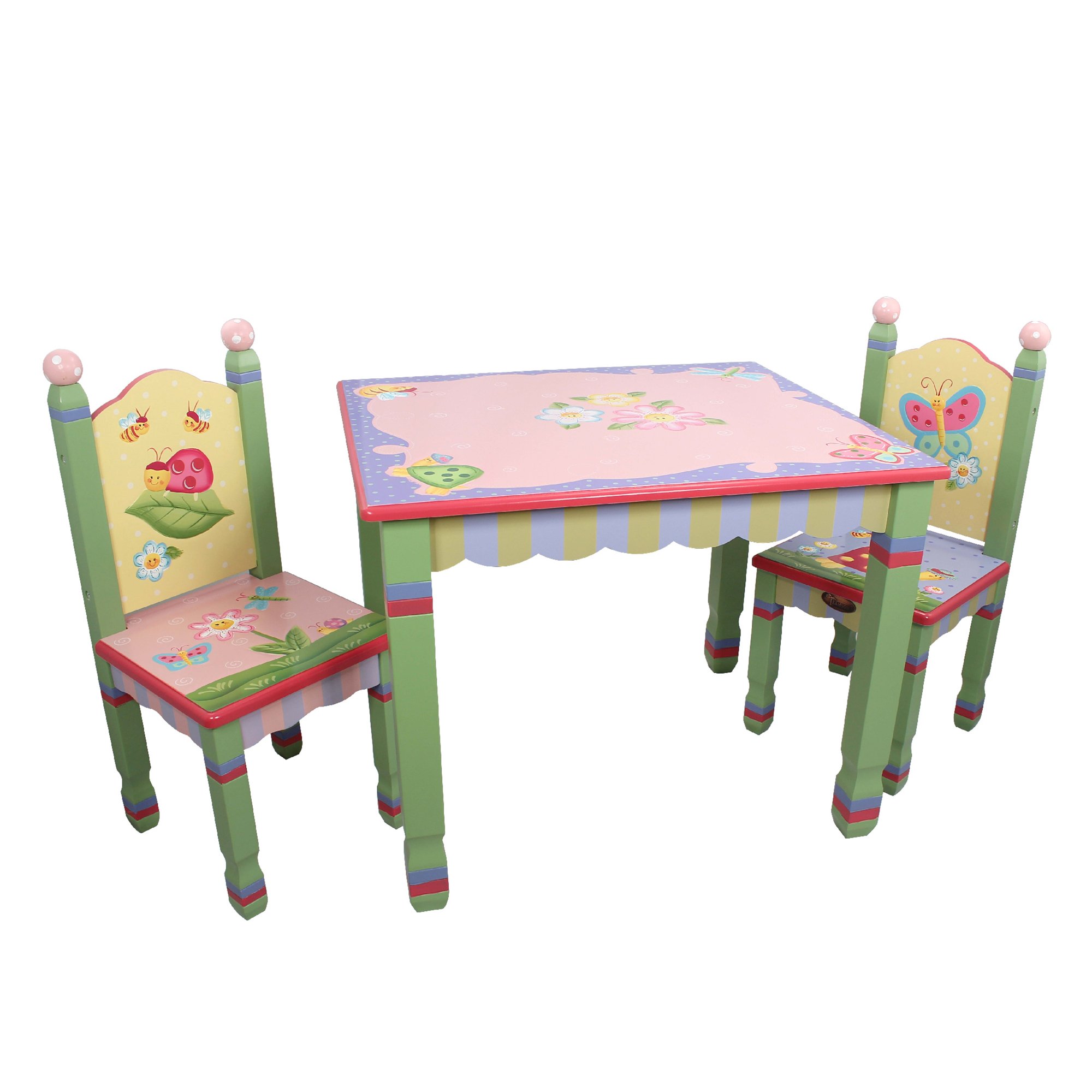 Fantasy Fields Table and Set of Two Chairs Magic Garden Kids Room Furniture