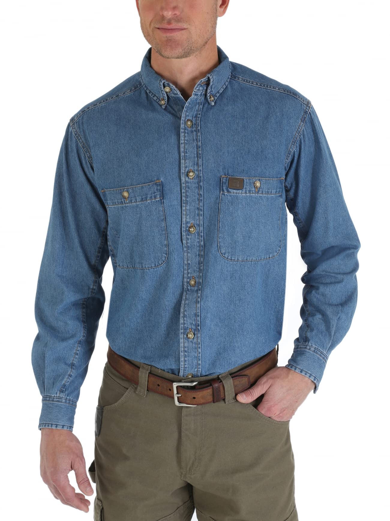 Mua Wrangler Riggs Workwear Men's Logger Twill Long Sleeve Workshirt trên  Amazon Mỹ chính hãng 2023 | Fado