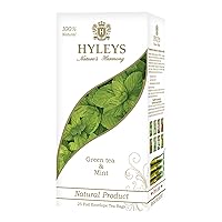 Hyleys Green Tea with Mint - 25 Tea Bags (Revive)