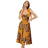 Dashiki African Dresses for Women Ankara Print Maxi Dresses with Turban Headwrap Summer Ladies Sexy Wax Cotton Dresses