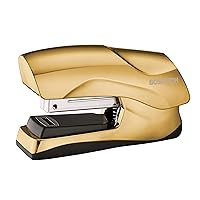 Bostitch Office Heavy Duty Stapler, 40 Sheet Capacity, No Jam, Half Strip, Fits into the Palm of Your Hand, For Classroom, Office or Desk, Gold Chrome