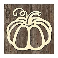 Craft Wood Ornament, Pumpkin Shape Wood Slices for Kids DIY Art Crafts Children Home Decor Blank Wood Slice Cutout Mother's Day Festival Rustic Wood Sign Plaque for Kids DIY Gifts, 3PCS