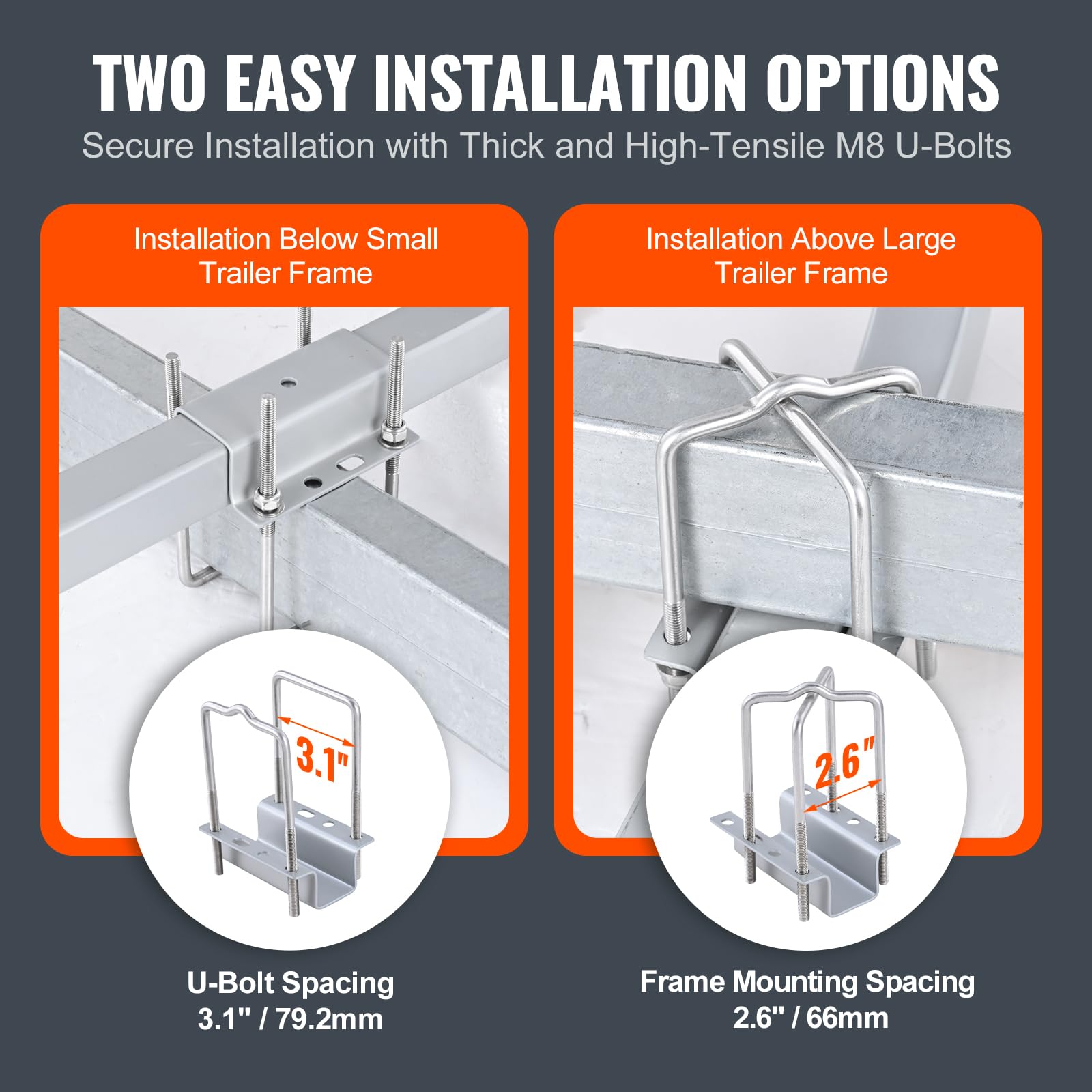 VEVOR Boat Trailer Guide, 27.6