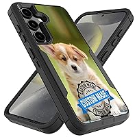 VIBECover, Compatible for Samsung Galaxy S24+ Plus, Custom Make Your Own Hybrid Slim Case, Any Photo Phone Case 2, Total Guard Hybrid Slim Cover, Glass Screen Protector Incl, Print in CA